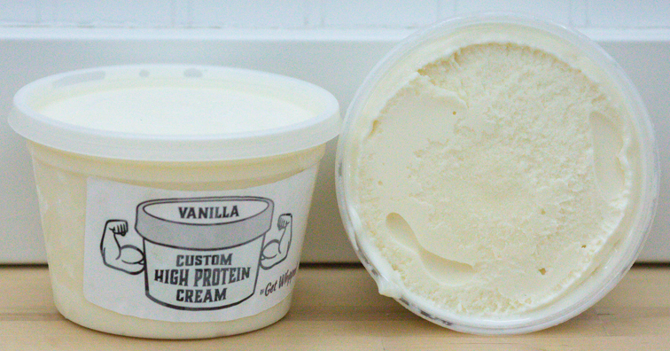 Low Sugar Vanilla, High Protein Ice Cream